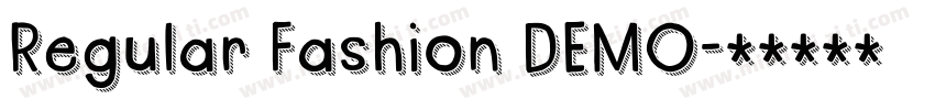 Regular Fashion DEMO字体转换